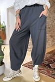 Made in Italy Lagenlook Shelby Cocoon Pant Charcoal